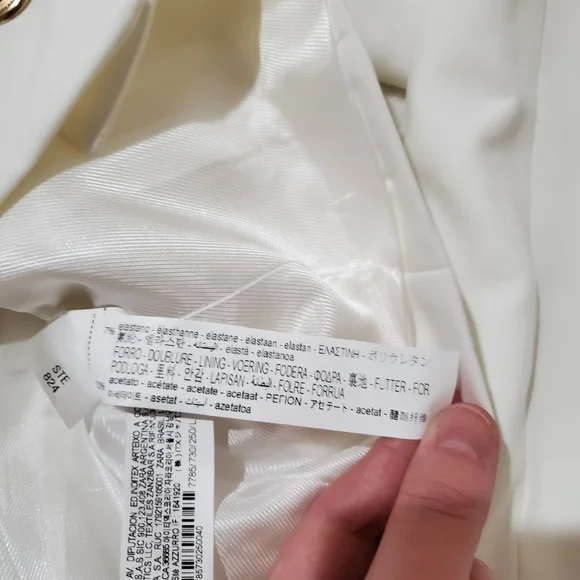 Zara Gold Button Jacket Size L - Picture 10 of 10